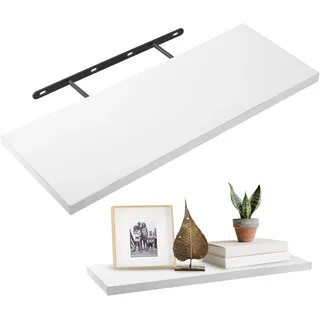 Schweberegal Holz Braun 40x15x1,5 cm Wandregal für Küche Büro Schlafzimmer