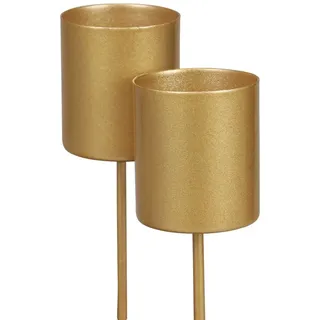 Viana Kerzenhalter Goldene Kerzenhalter Dorn Stecken Adventskranz Metall 4 Stk
