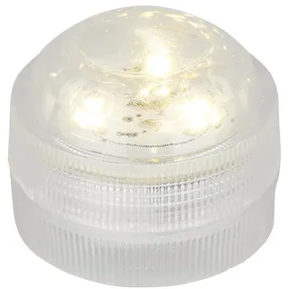 HobbyFun LED Teelicht 3 cm 3 Lichtquellen weiß