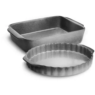 Springlane Auflaufform und Tarteform Keramik, 2er-Sets in verschiedenen Varianten, Steingut, (2-St), spülmaschinengeeignet Ø 28 cm x 26 cm x 36 cm