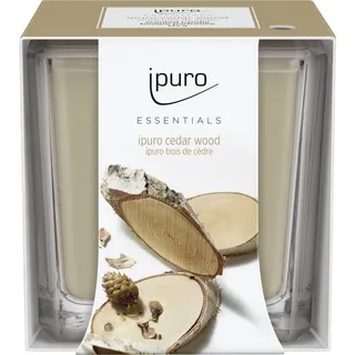 IPURO Duftkerze ipuro Duftkerze Essentials Cedar Wood 125 g beige