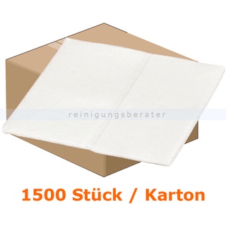 Waschlappen Abena Soft-Care Airlaid 20 x 30 cm weiß Karton Karton mit 1500 Stück, 1-lagig, geeignet für die Körperpflege