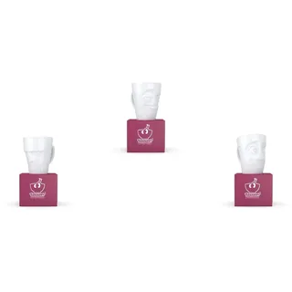 FIFTYEIGHT PRODUCTS TV Tassen Henkelbecher 3-er Set :Grummelig, Verschmitzt & Verdutzt je 350ml