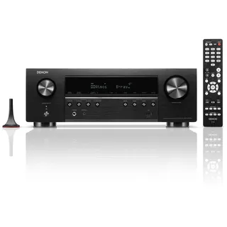 Denon AVR-S770H 7.2-Kanal AV-Receiver, Dolby Atmos, DTS:X, 6 HDMI Eingänge und 1 Ausgang, 8K HDMI, HEOS Built-in, Bluetooth, WLAN, AirPlay 2, Alexa kompatibel - Schwarz