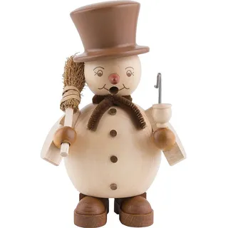 Müller GmbH Räuchermann klein Schneemann 12 x 14 cm natur