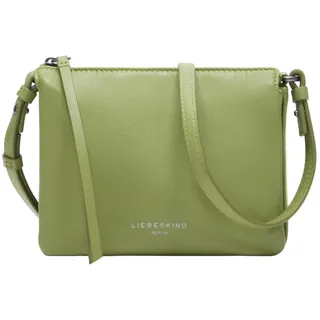 Liebeskind Berlin Umhängetasche Crossbody Leder/ Baumwolle Grün