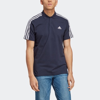 Poloshirt ADIDAS SPORTSWEAR "M 3S PQ PS" Gr. 4XL, blau (legend ink, white) Herren Shirts Kurzarm
