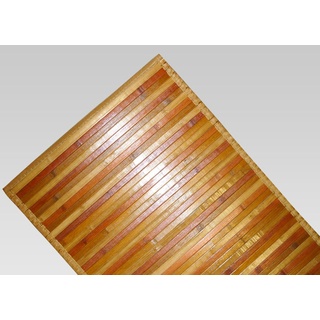 BIANCHERIAWEB Bambus Degradè Teppich Beige, Kücheläufer 50x180 cm, Küchenteppich rutschfest 100% Bambus, Kitchen Lane aus strapazierfähigem Material, nimmt Keine Flecken auf
