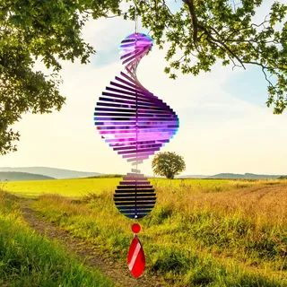 Windspiele, 3D-Windspiel zum Aufhängen, Windspiel für Hof und Garten, Metallblumen, Metall-Hofkunst, Outdoor-Hängedekoration, Gartendekoration für draußen, Weihnachtsdekoration, Hof