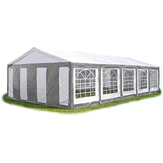 TOOLPORT Partyzelt 5 x 10 m grau/weiß