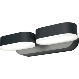 LEDVANCE ENDURA STYLE Mini Spot II, Wandbeleuchtung für den Außenbereich, Grau, Aluminium, Polymethylmethacrylat (PMMA), IP44, Terrasse, I - Grau