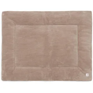 Jollein Krabbeldecke für Baby – Cloudy Rib – Milky Coffee – Laufgittereinlage – 75x95 cm – OEKO-TEX Zertifiziert – Spieldecke Baby