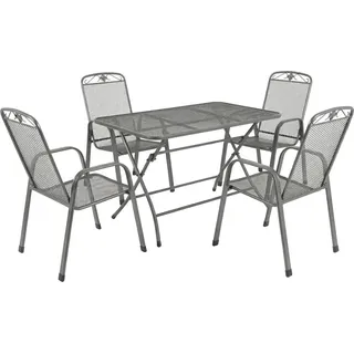 MWH Garten-Essgruppe Caffe Latte 2.0 4 Personen - Grau