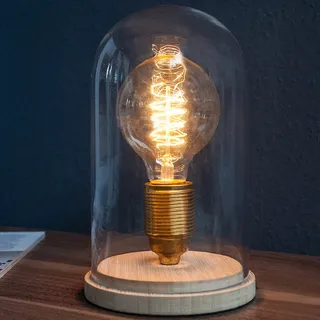 Industrial Tischlampe EDISON 22cm Glühbirne Tischleuchte Leselampe Vintage