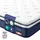 Federkernmatratze 160 x x 20 Gel-Memory-Schaum mittelfest Schlafzimmer atmungsaktiv blau Blau