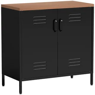 Homcom Sideboard 40 x 80 x 80 cm Schwarz