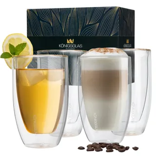 Heidenfeld Königsglas Latte Macchiato Glas 0,3 l 4 St.
