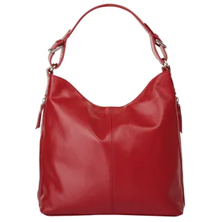 Samantha look Henkeltasche Leder Rot