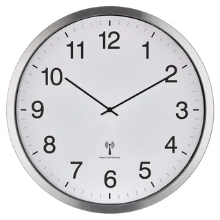 TFA Funkwanduhr 50,80 cm 60.3548.02 weiß/silber