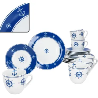 Mambocat Ahoi Kaffeeservice 18-tlg. nautisch