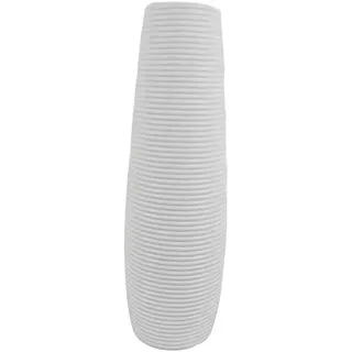 KiBcsLic Bodenvase Modernes Erscheinungsbild Große Vase Rustikal Minimalistisch Pflegeleichtes Pp Material für Wohnzimmer Büro Café, Weiß