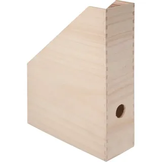 VBS Organizer Holz-Stehsammler, unbehandelt 25x9x32cm beige