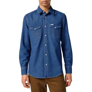 Wrangler - Hemd Herren - Slim Fit - Western Shirt - Mid Stone - S
