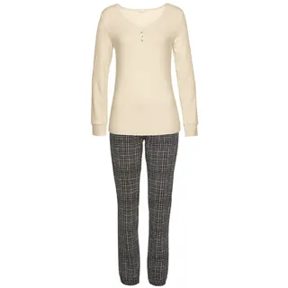 LASCANA Pyjama kariert Schwarz 32/34