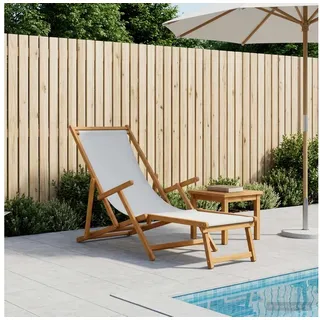 vidaXL Sonnenliege 3 Position 1 x 1 x 1 cm Creme