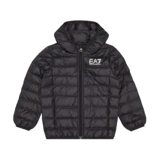 EA7 für Jungen. 7B000035_AF12477 Daunenjacke Core Identity Boy schwarz (6Años= 118cm), Lässig, Polyamid, Kinderbekleidung