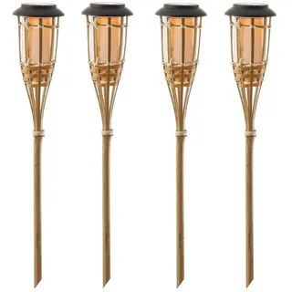 MARELIDA Gartenfackel Bambus 60,0 cm 4St. natur
