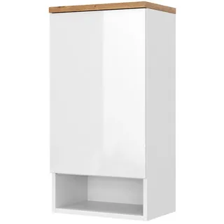 Vicco Badschrank Eden Weiß Hochglanz,