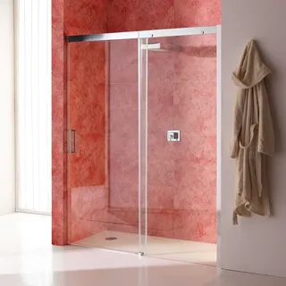 Tür 140 cm Nische mit fester Seite rechts Klarglas | Dream - Transparent