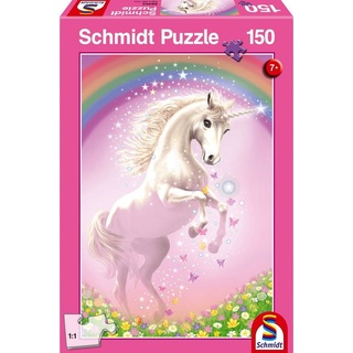 Schmidt Spiele GmbH Puzzle »150 Teile Schmidt Spiele Kinder Puzzle Rosa Einhorn 56354«, 150 Puzzleteile