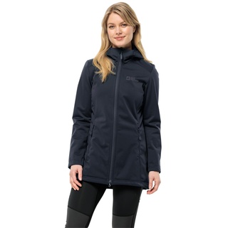 Jack Wolfskin Windhain Coat W Softshellmantel, night blue S