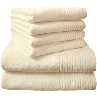 Dyckhoff Brillant Handtuchset 50 x 100 cm beige 4 St.