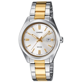 Casio Damen Uhr LTP-1302PSG-7AVEG Armbanduhr Bicolor