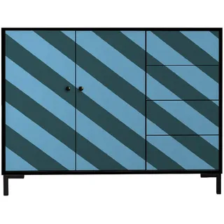RNT By Really Nice Things Kommode, Türkis, Holzwerkstoff, 45x84x113 cm, Wohnzimmer, Kommoden & Sideboards, Kommoden