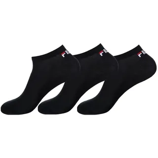 Fila Sneakersocken 3er Pack Schwarz 43-46