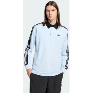 adidas 3-STREIFEN RUGBY LONGSLEEVE POLO blau XL