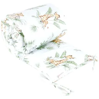 BabyLux Bettnestchen BABYLUX Bettumrandung NESTCHEN Bettnestchen 210 x 30 cm Babybett, 124. Africa_Tiere goldfarben
