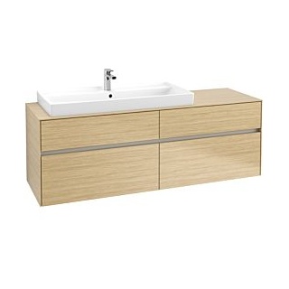 Waschbeckenunterschrank 160 x 55 cm Nordic Oak