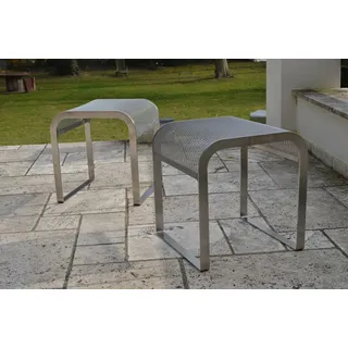 Hocker für den Garten | Designmöbel | Wetterfest | Edelstahl | SONDERANGEBOT