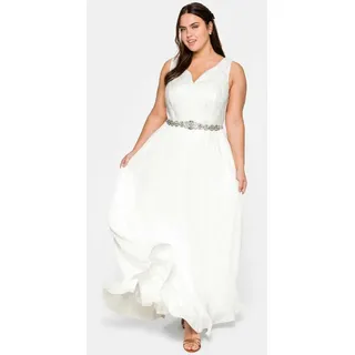 sheego Etuikleid Beige 56