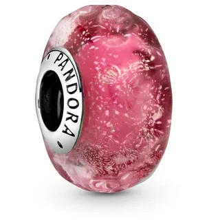Pandora Welliges Pink Muranoglas Silber 798872C00