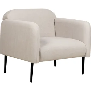 Beliani Sessel STOUBY Leinen 0 x 0 x 0 cm Taupe Retro-Design