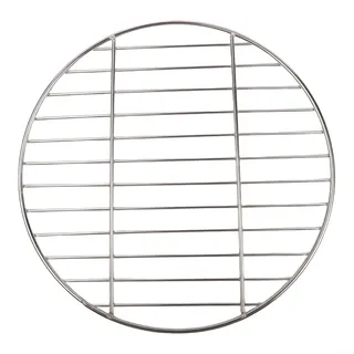 Runder Grillrost aus Edelstahl, 35 cm Durchmesser, passend für Holzkohle-Kugelgrills, tragbares Grillzubehör (35 cm)