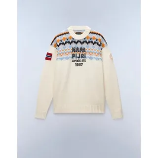 Napapijri Rundhalspullover D-Fiames C beige|braun XL (54)