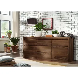 Sideboard Sheesham 185x40x80 rot-braun gebeizt TORONTO #102