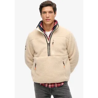 Superdry Fleecepullover OUTDOOR FLEECE HALF ZIP beige M
